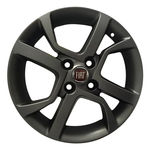 Jogo C/4 Rodas Aro 15X6,0 Krmai R77 4X98 Offset 38 Gf (Graphite Fosco) Fiat Mobi