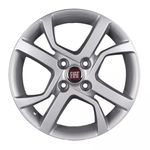 Jogo C/4 Rodas Aro 15X6,0 Krmai R77 4X98 Offset 38 Ss (Silver Star) Fiat Mobi