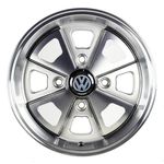 Jogo C/4 Rodas Aro 15X6,0 Krmai R84 4X130 Offset 36 Sd (Silver Diamond) Fusca