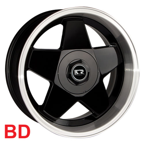 Jogo C/4 Rodas Aro 15X7,0 Krmai K56 4X100/108 Offset 32 Bd (Black Diamond) Borbet