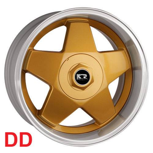 Jogo C/4 Rodas Aro 15x7,0 Krmai K56 5x100/112 Offset 32 Dd (dourado Diamond) Borbet