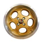 Jogo C/4 Rodas Aro 15X7,0 Krmai M6 4X100 Offset 32 Dd (Dourado Diamond) Porsche