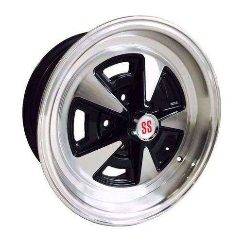 Jogo C/4 Rodas Aro 15x8,0 Krmai M8 5x114 Offset 25 Bd (black Diamond) Opala Ss