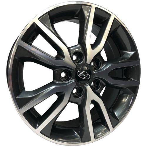 Jogo C/4 Rodas Aro 16x6,0 Krmai R98 5x114 Offset 43 Gde (graphite Diamond Escuro) Creta