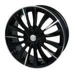 Jogo C/4 Rodas Aro 17x7,0 Krmai K45 4x100/108 Offset 40 Bd (black Diamond)