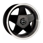 Jogo C/4 Rodas Aro 17x7,0 Krmai K56 4x100/108 Offset 38 Bd (black Diamond) Borbet