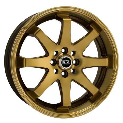 Jogo C/4 Rodas Aro 17X7,0 Krmai K59 4X100 Offset 38 God (Gold Diamantado)