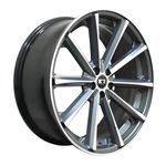 Jogo C/4 Rodas Aro 17x7,0 Krmai K63 5x112 Offset 32 Gfd (graphite Fosco Diamond)