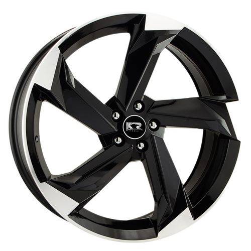 Jogo C/4 Rodas Aro 17X7,0 Krmai K60 5X100 Offset 38 Bd (Black Diamond)