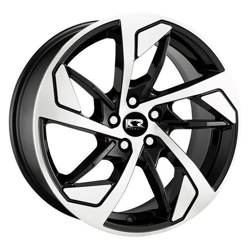 Jogo C/4 Rodas Aro 17X7,0 Krmai K65 5X114 Offset 32 Bd (Black Diamond)