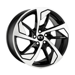 Jogo C/4 Rodas Aro 17x7,0 Krmai K65 5x114 Offset 32 Bd (black Diamond)