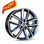 Jogo C/4 Rodas Aro 17x7,0 Krmai R22 5x100 Offset 42 Gd (graphite Diamond) Golf Confortlin