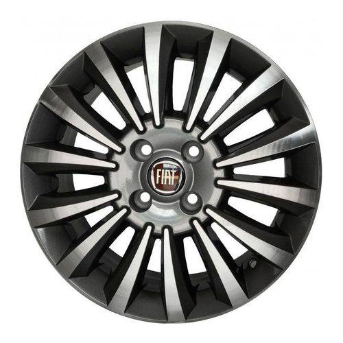 Jogo C/4 Rodas Aro 17x7,0 Krmai R20 4x98 Offset 45 Gd (graphite Diamond) Linea Absolute