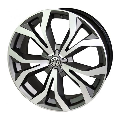 Jogo C/4 Rodas Aro 17X7,0 Krmai R35 4X108 Offset 40 Gd (Graphite Diamond) Audi Rs6