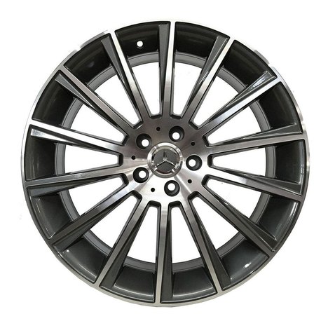 Jogo C/4 Rodas Aro 17X7,0 Krmai R66 5X100 Offset 40 Gd (Graphite Diamond) Mercedes C63 Am