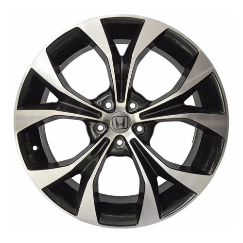 Jogo C/4 Rodas Aro 17X7,0 Krmai R29 4X100 Offset 40 Bd (Black Diamond) New Civic