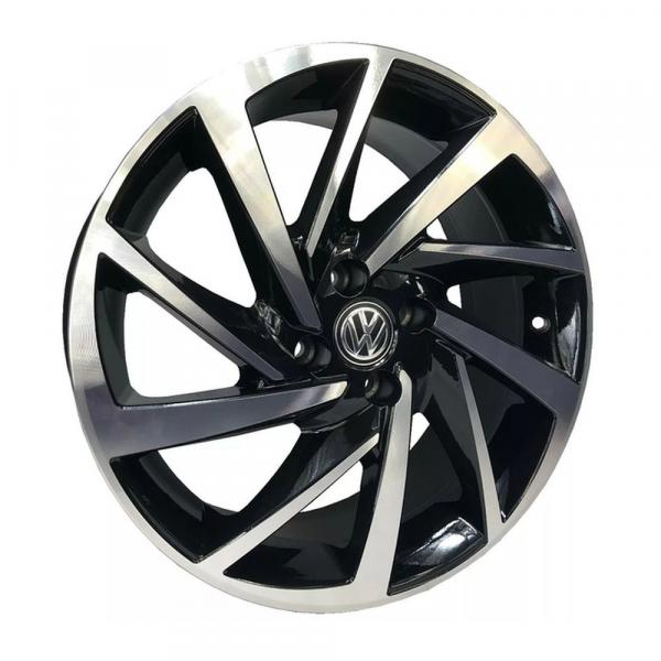 Jogo C/4 Rodas Aro 17x7,0 Krmai R93 5x100 Offset 38 Bd (black Diamond) Novo Polo