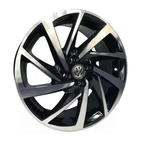 Jogo C/4 Rodas Aro 17x7,0 Krmai R93 5x100 Offset 38 Bd (black Diamond) Novo Polo