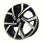 Jogo C/4 Rodas Aro 17x7,0 Krmai R94 5x112 Offset 38 Bd (black Diamond) Golf Gti 2018