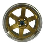 Jogo C/4 Rodas Aro 17x8,0 Krmai K57 4x100 Offset 32 Dd (dourado Diamond)