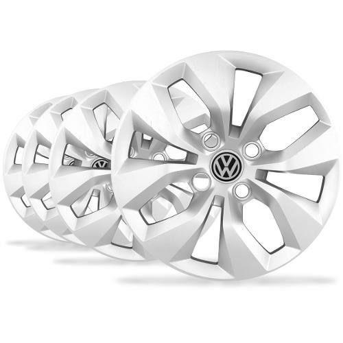 Jogo Calota Aro 13 Gol G6 Cubo Alto 2014 2015 Emblema Vw