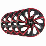 Jogo Calota Aro 14 Esportiva Ds4 Red Vw Golf Polo Fox Bora