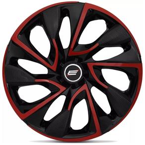 Jogo Calota Aro 14 Esportiva Ds4 Universal Fiat Ford Gm Vw Red