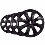 Jogo Calota Aro 14 Esportiva Prime Black Peugeot 206 207