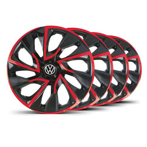Jogo Calota DS4 Aro 14 Red Cup VW UP