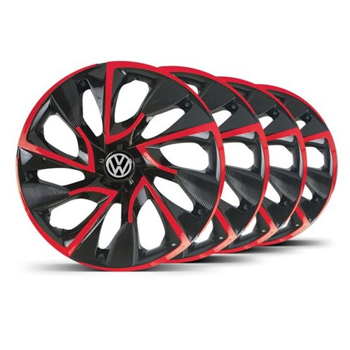 Jogo Calota DS4 Aro 14 Red Cup VW Fusca