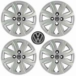 Jogo Calotas Aro 14" Volkswagen Gol G5 Voyage / Saveiro 12/13 C/ Emblema