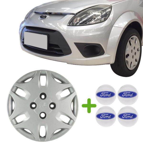 Jogo Calotas Ford KA 2011 a 2012 - Aro 14 + Emblema - Grid