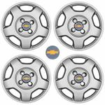 Jogo Calotas Grid Aro 13" Gm Corsa 2002 C/ Emblema