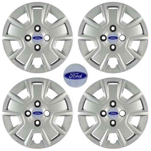 Jogo Calotas Grid Aro 14" Ford Ka 12/13 C/ Emblema