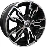 Jogo com 4 Rodas Aro 14X6,0 Krmai K61 4X100 Offset 30 Bd (Black Diamond)