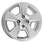 Jogo com 4 Rodas Aro 14X6,0 Krmai R58 4X100 Offset 36 Ss (Silver Star) Sandero