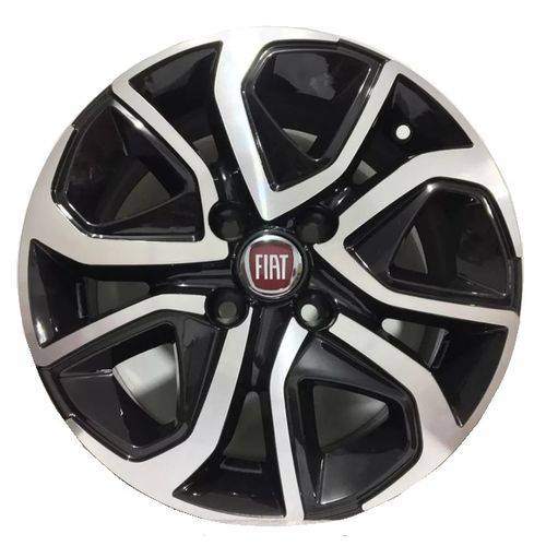 Jogo com 4 Rodas Aro 14X6,0 Krmai R91 4X98 Offset 35 Bd (Black Diamond) Fiat Argo