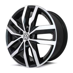 Jogo com 4 Rodas Aro 17X7,0 Krmai R46 4X100 Offset 41 Bd (Black Diamond) Golf High-Line