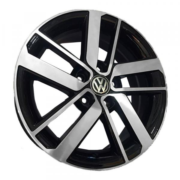 Jogo com 4 Rodas Zunky ZK-810 Jetta GLi 2020 Aro 20 5x100 Preto Diamante Tala 7,5 ET 45