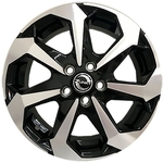 Jogo com 4 rodas Zunky ZK-890 Jetta aro 15 4 x 100 tala 6 Diamante Preto ET 35