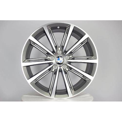 Jogo de 4 Rodas Hd / Raw Bmw 535i / Aro 19 / 5x120 Et 38/44 / Grafite Fosca Diamantada