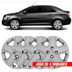 Jogo De Calota Aro 15" Fixação P/ Parafuso Cobalt 2013 2014 2015 2016