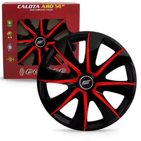 Jogo de Calotas Prime Aro 14 Black/Red