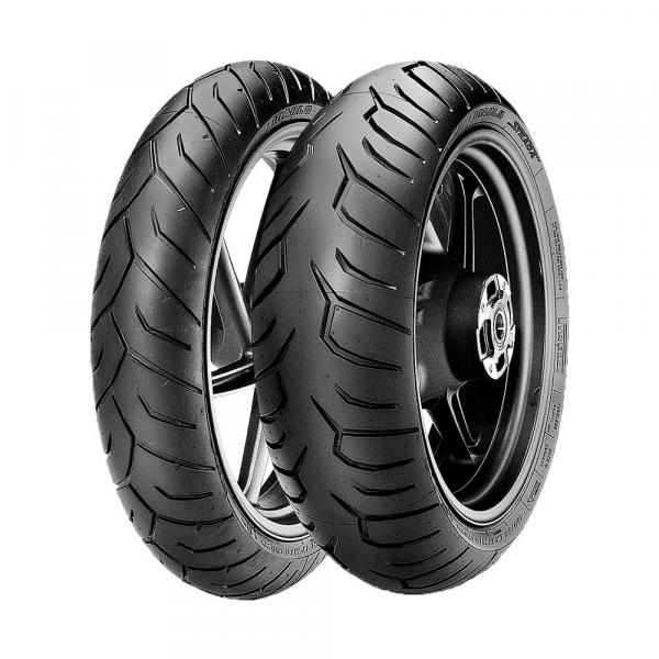 Jogo de 2 Pneus de Moto Pirelli Diablo Strada 120/70R17 58W + 180/55R17 73W TL