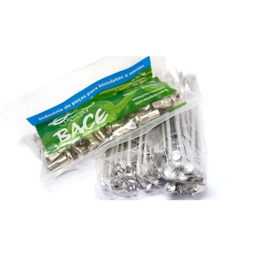 Jogo de Raios Inox Bace 3.5mm Nx 150 e 200 Dianteiro e Traseiro