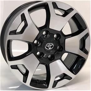 Jogo de Roda Aro 20 TOYOTA HILUX PRETA DIAMANTADA 6X139