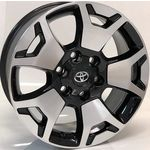 Jogo De Roda Aro 20 Toyota Hilux Preta Diamantada 6x139