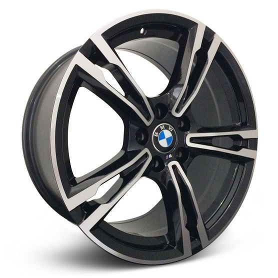 Jogo de Roda BMW M6 2018 Aro 19 - Preta Diamantada Roda M6 2018 Aro 19 - 5x120 Tala: 8,0 /9,0 Off-Set: 33/42