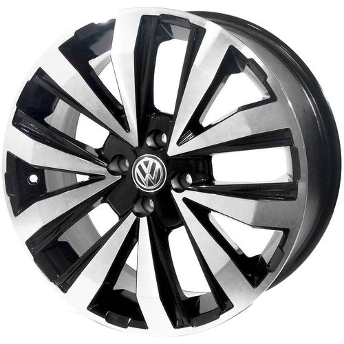 Jogo de Rodas Amarok Extreme Aro 17 X 7,0 4x100 ET38 R86 Volkswagen Preto Diamantado