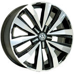 Jogo de Rodas Amarok Extreme Aro 20 X 8,5 5x120 ET40 R87 Volkswagen Preto Diamantado